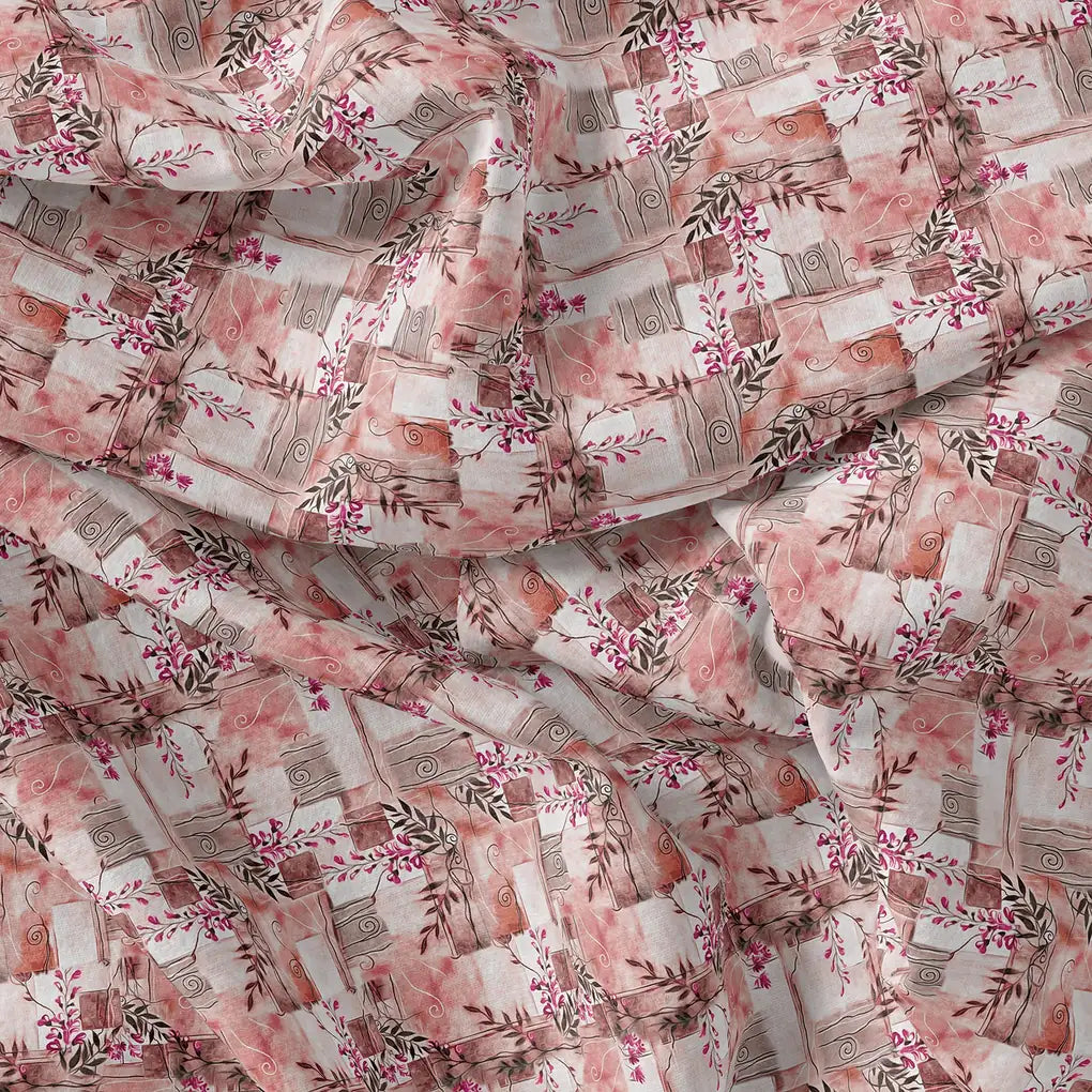Black Botanical Pure Georgette Printed Fabric Material – pg 0 ma013988 110 black botanical pure georgette printed fabric material 4