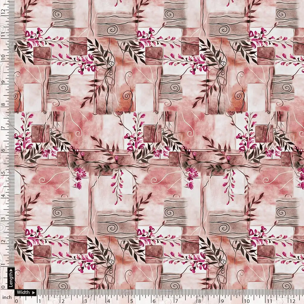 Black Botanical Pure Georgette Printed Fabric Material – pg 0 ma013988 110 black botanical pure georgette printed fabric material 5