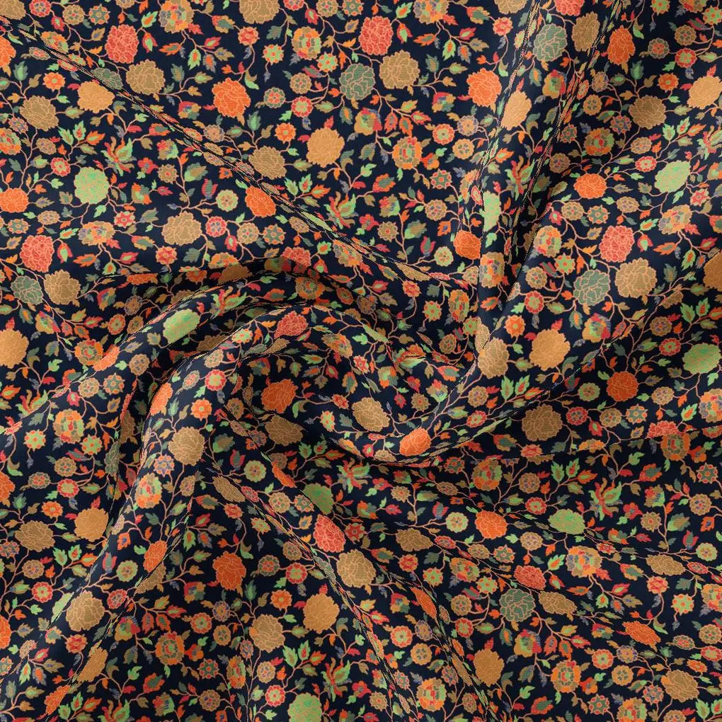 Black Western Pure Georgette Printed Fabric – pg 0 ma014054 110 black western pure georgette printed fabric 1