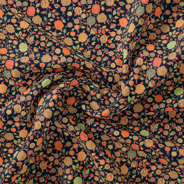 Black Western Pure Georgette Printed Fabric – pg 0 ma014054 110 black western pure georgette printed fabric 1
