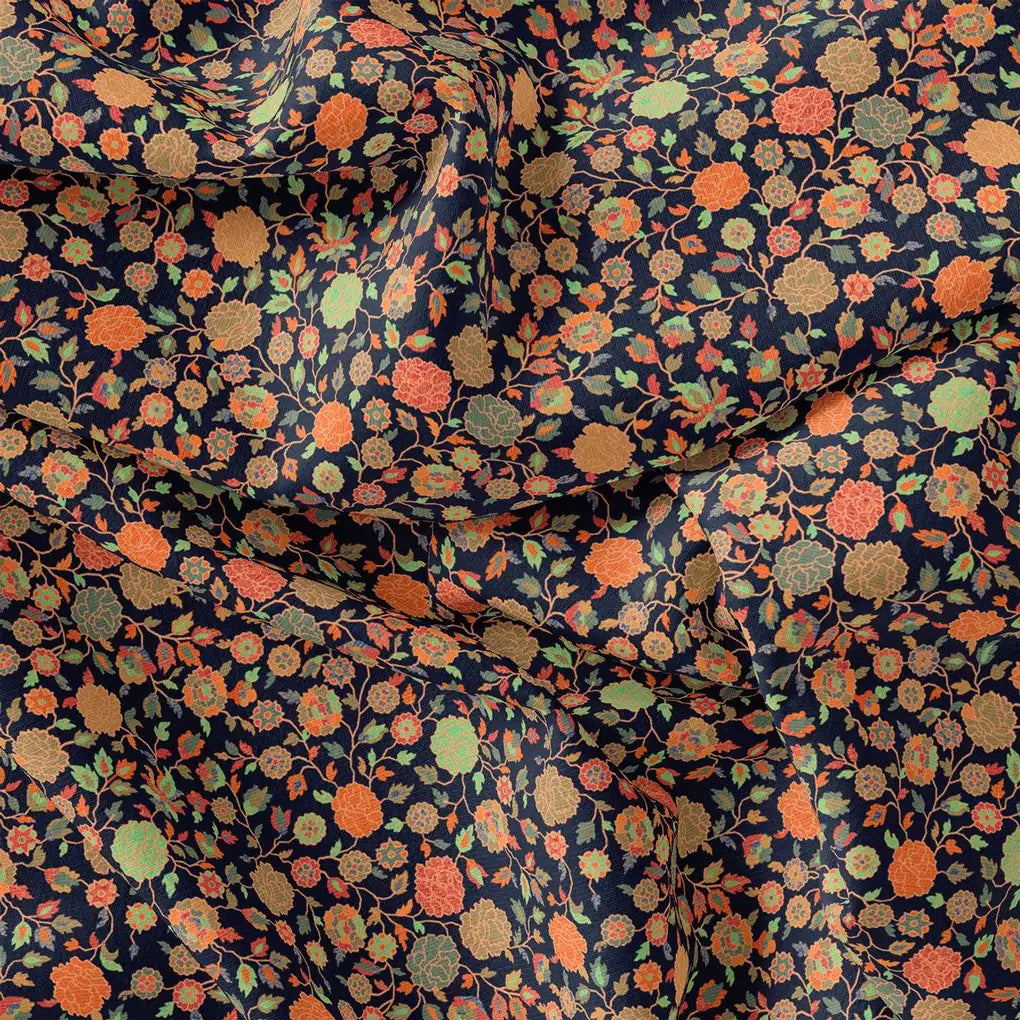 Black Western Pure Georgette Printed Fabric – pg 0 ma014054 110 black western pure georgette printed fabric 4