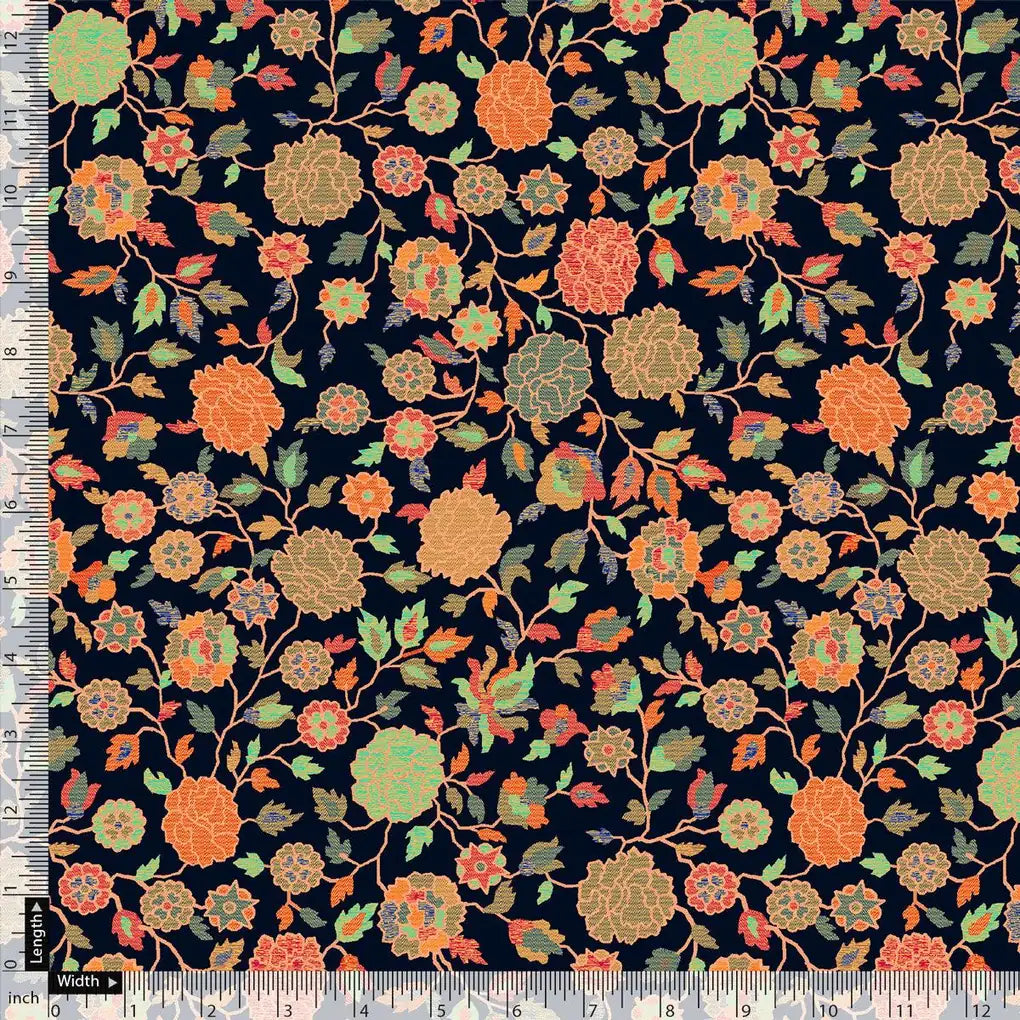 Black Western Pure Georgette Printed Fabric – pg 0 ma014054 110 black western pure georgette printed fabric 5