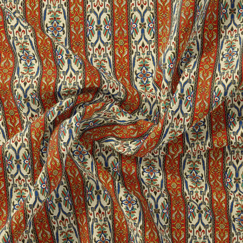 Multicolor Strips Pure Georgette Printed Fabric Material – pg 0 ma014131 110 multicolor strips pure georgette printed fabric material 1