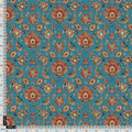 Brown Jecobean Floral Pure Georgette Printed Fabric Material – pg 0 ma014768 110 brown jecobean floral pure georgette printed fabric material 5