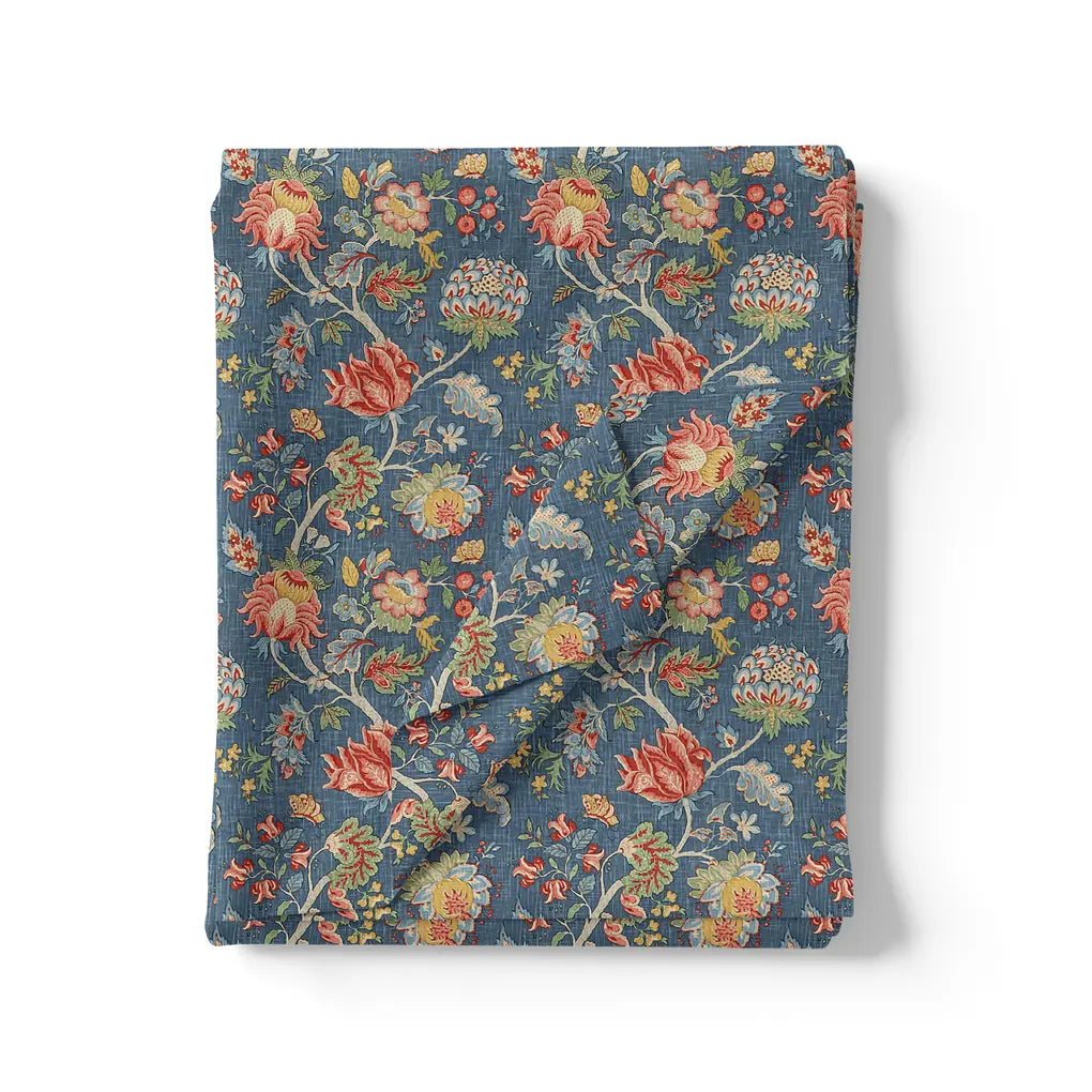 Multicolor Jecobean Floral Pure Georgette Printed Fabric Material – pg 0 ma014923 110 multicolor jecobean floral pure georgette printed fabric material 3