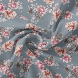 Decorative Tiny Chintz With Lily Digital Printed Fabric - Pure Georgette – pg 0 ma014955 110 decorative tiny chintz with lily digital printed fabric pure georgette 1