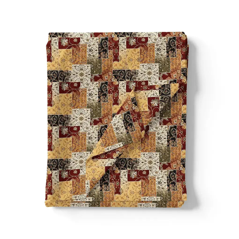 Decorative Square Puzzle In Flower Pure Georgette Printed Fabric – pg 0 ma015055 110 decorative square puzzle in flower pure georgette printed fabric 3