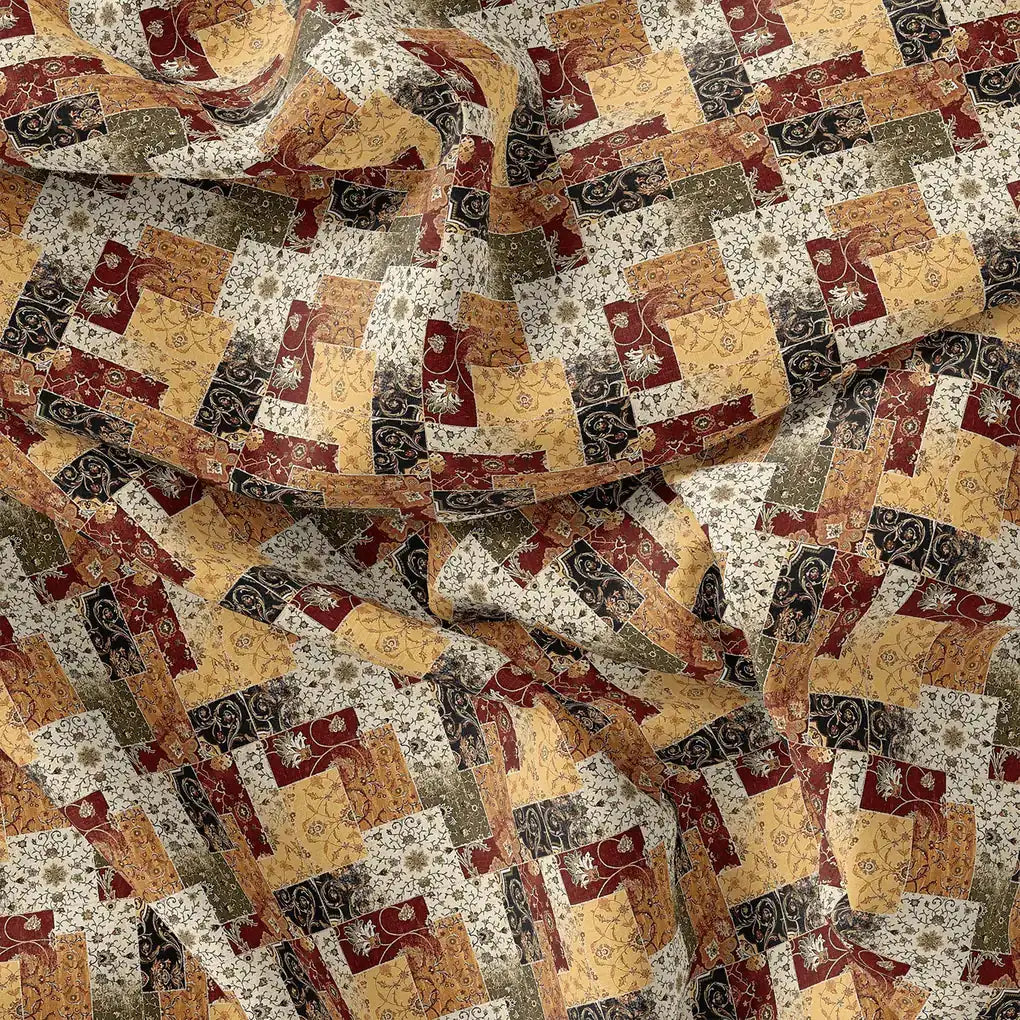 Decorative Square Puzzle In Flower Pure Georgette Printed Fabric – pg 0 ma015055 110 decorative square puzzle in flower pure georgette printed fabric 4
