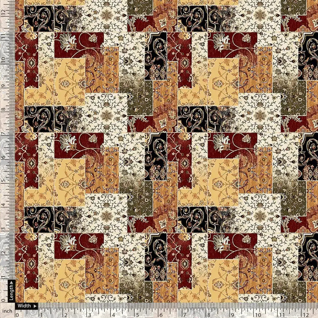 Decorative Square Puzzle In Flower Pure Georgette Printed Fabric – pg 0 ma015055 110 decorative square puzzle in flower pure georgette printed fabric 5
