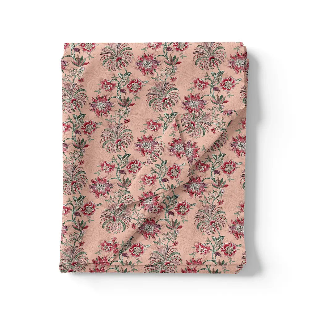 Green Jecobean Floral Pure Georgette Printed Fabric Material – pg 0 ma015261 110 green jecobean floral pure georgette printed fabric material 3