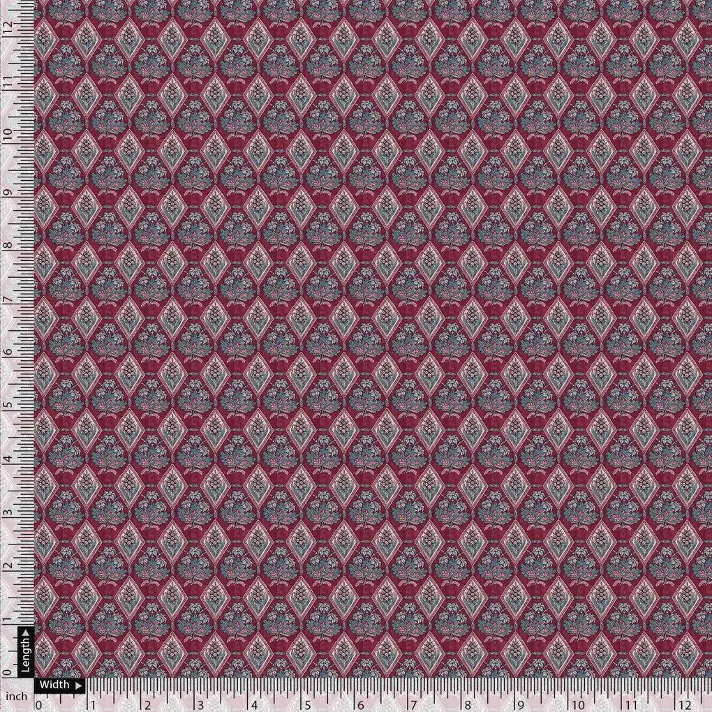 Morden Damask With Flower Digital Printed Fabric - Pure Georgette – pg 0 ma0185 110 morden damask with flower digital printed fabric pure georgette 4
