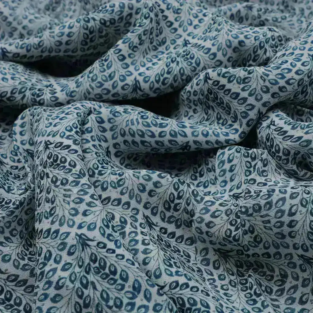 Morpich Block Digital Printed Fabric  - Pure Georgette – pg 0 ma01986 110 morpich block digital printed fabric pure georgette 3