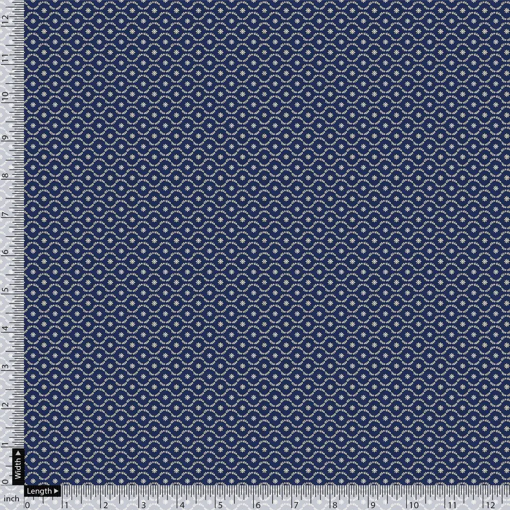 Attractive Tiny Blue Star Ogee Digital Printed Fabric - Pure Georgette – pg 0 ma0205 110 attractive tiny blue star ogee digital printed fabric pure georgette 4