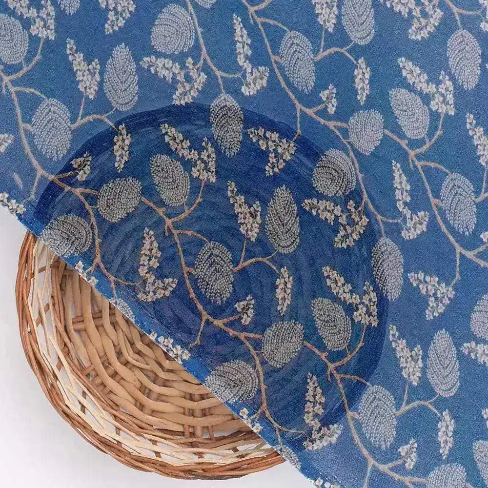 White Jasud Flower With Stalk Digital Printed Fabric - Pure Georgette – pg 0 ma02863p3 110 white jasud flower with stalk digital printed fabric pure georgette 2