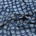 Stylized Mepal Leaf Motif Digital Printed Fabric - Pure Georgette – pg 0 ma02999 110 stylized mepal leaf motif digital printed fabric pure georgette 3