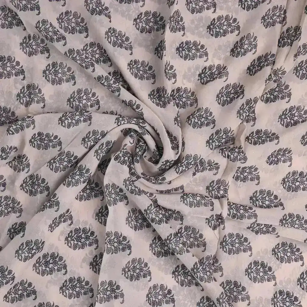 Block Print Motif Digital Printed Fabric - Pure Georgette – pg 0 ma03105p4 110 block print motif digital printed fabric pure georgette 1