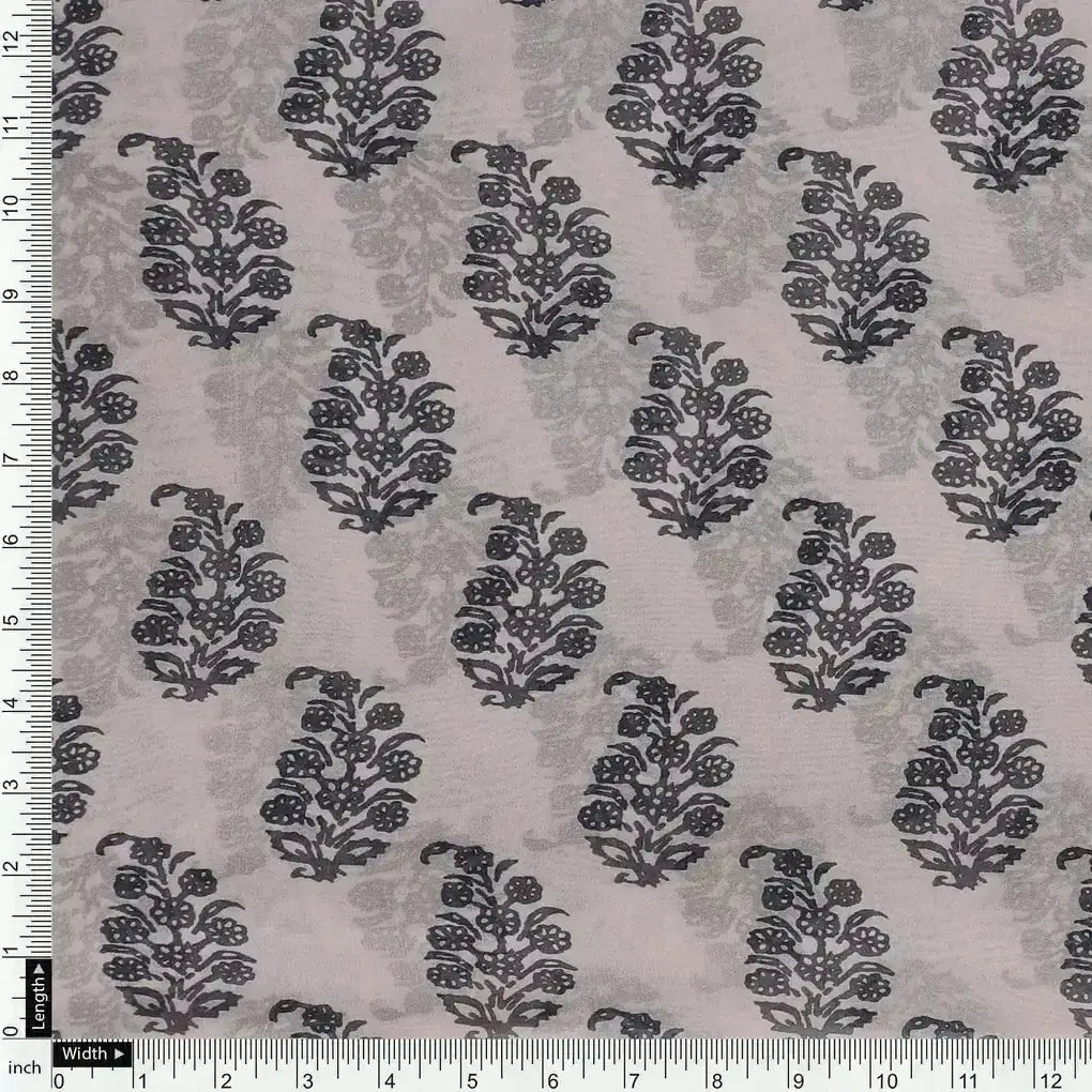 Block Print Motif Digital Printed Fabric - Pure Georgette – pg 0 ma03105p4 110 block print motif digital printed fabric pure georgette 4