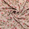 Beautiful Floral Vines Over Cream Base Digital Printed Fabrics – pg 0 ma0409 110 beautiful floral vines over cream base digital printed fabrics 1