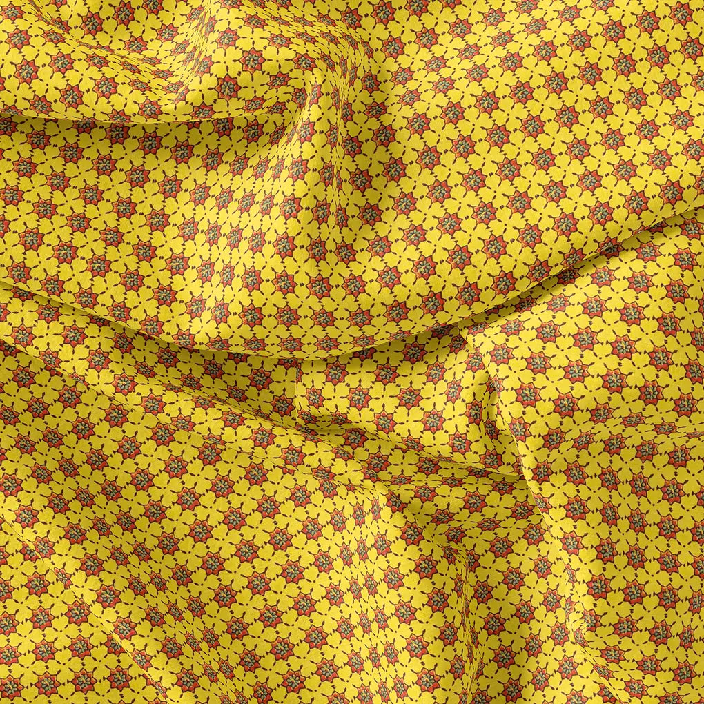Yellow Retro Pure Georgette Printed Fabric Material – pg 0 ma04186 110 yellow retro pure georgette printed fabric material 4