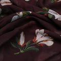 Big White Flower Repeat Digital Printed Fabric - Pure Georgette – pg 0 ma05154 110 big white flower repeat digital printed fabric pure georgette 3