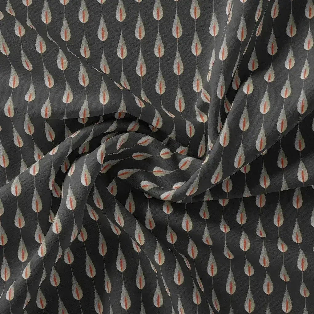 Feather Stripes Digital Printed Fabric - Pure Georgette – pg 0 ma05232 110 feather stripes digital printed fabric pure georgette 1