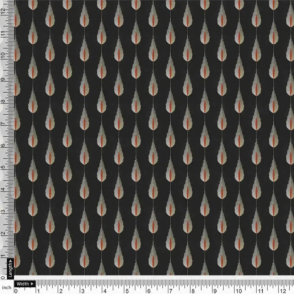 Feather Stripes Digital Printed Fabric - Pure Georgette – pg 0 ma05232 110 feather stripes digital printed fabric pure georgette 4