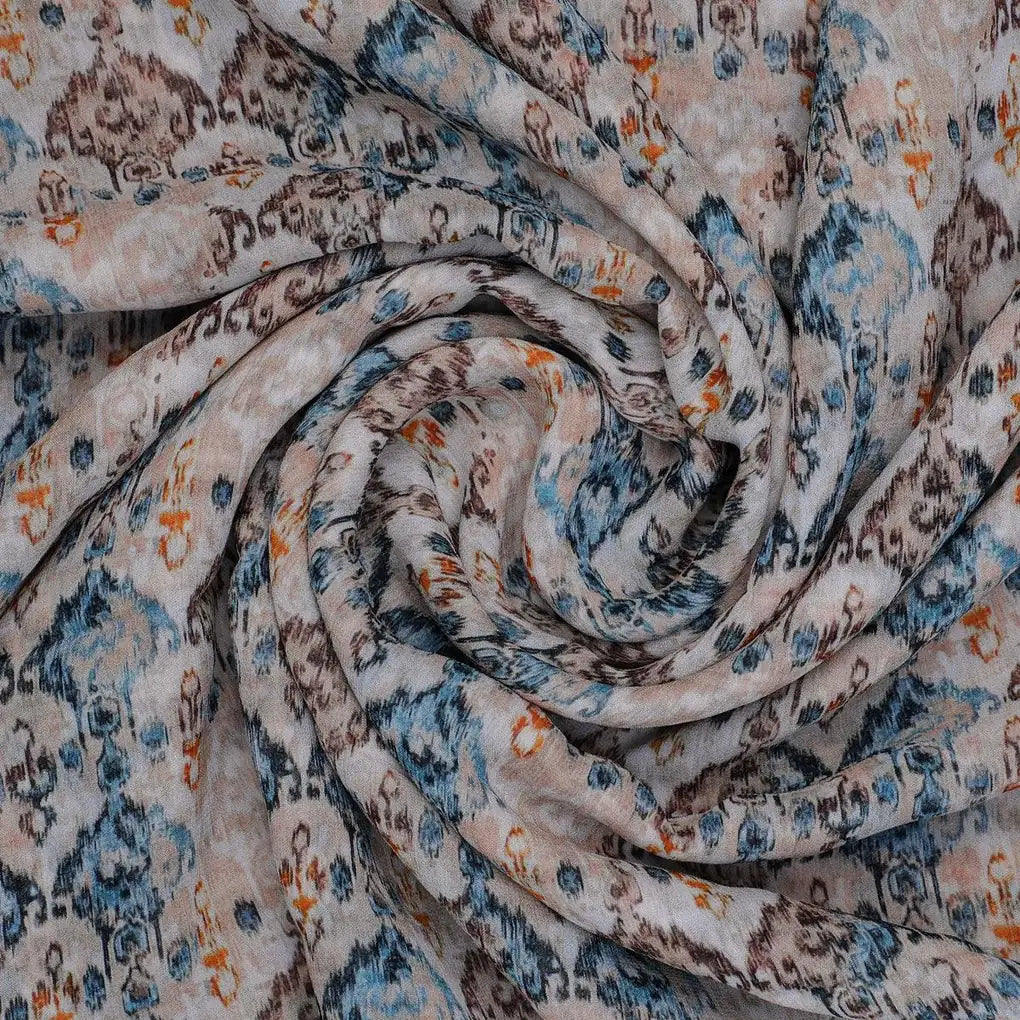 Old And Vintage Creative Digital Printed Fabric - Pure Georgette – pg 0 ma0576 110 old and vintage creative digital printed fabric pure georgette 1