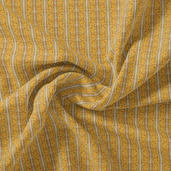 Decorative Yellow Strips Leaves Digital Printed Fabric - Pure Georgette – pg 0 ma05841 110 decorative yellow strips leaves digital printed fabric pure georgette 1