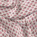Lovely Pink And Brown Hand Block Leaves Digital Printed Fabric - Pure Georgette – pg 0 ma0586 110 lovely pink and brown hand block leaves digital printed fabric pure georgette 4