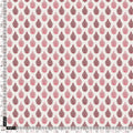 Lovely Pink And Brown Hand Block Leaves Digital Printed Fabric - Pure Georgette – pg 0 ma0586 110 lovely pink and brown hand block leaves digital printed fabric pure georgette 5