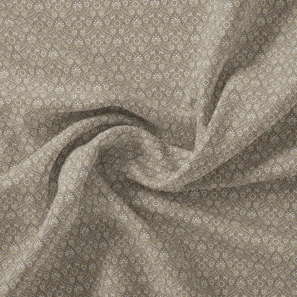 Hot Summer Gardening Ogee Leaves And Flower Digital Printed Fabric - Pure Georgette – pg 0 ma0623 110 hot summer gardening ogee leaves and flower digital printed fabric pure georgette 1