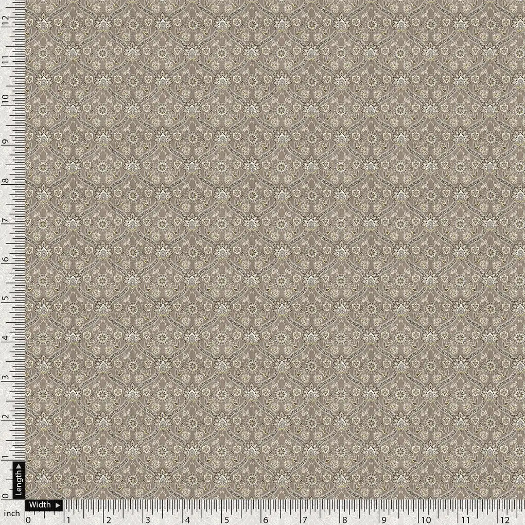 Hot Summer Gardening Ogee Leaves And Flower Digital Printed Fabric - Pure Georgette – pg 0 ma0623 110 hot summer gardening ogee leaves and flower digital printed fabric pure georgette 4