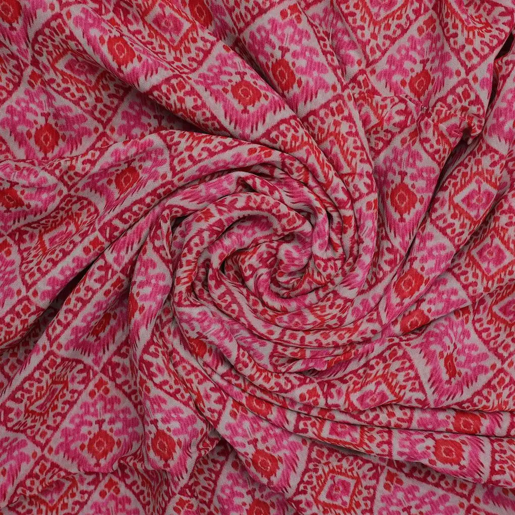Hand Painted Argyle Pattern Digital Printed Fabric - Pure Georgette – pg 0 ma0708 110 hand painted argyle pattern digital printed fabric pure georgette 1