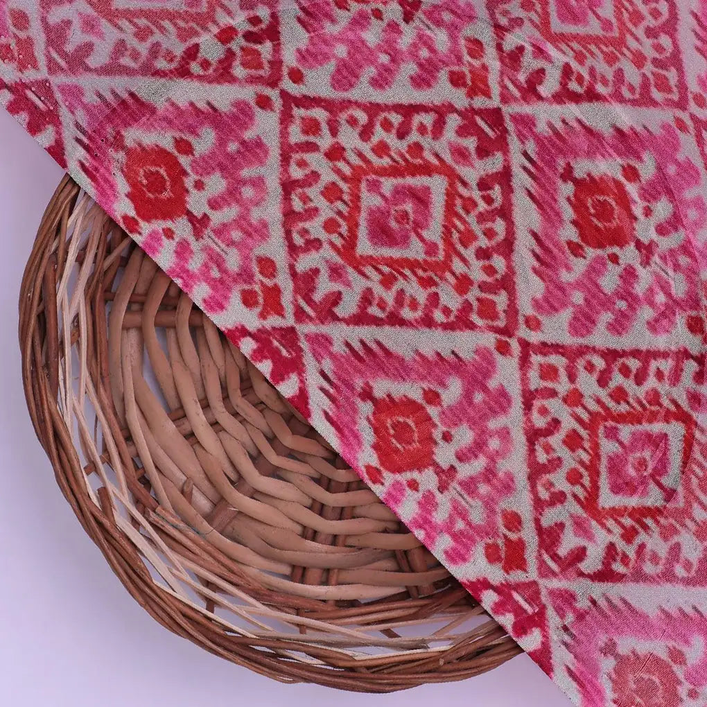 Hand Painted Argyle Pattern Digital Printed Fabric - Pure Georgette – pg 0 ma0708 110 hand painted argyle pattern digital printed fabric pure georgette 2