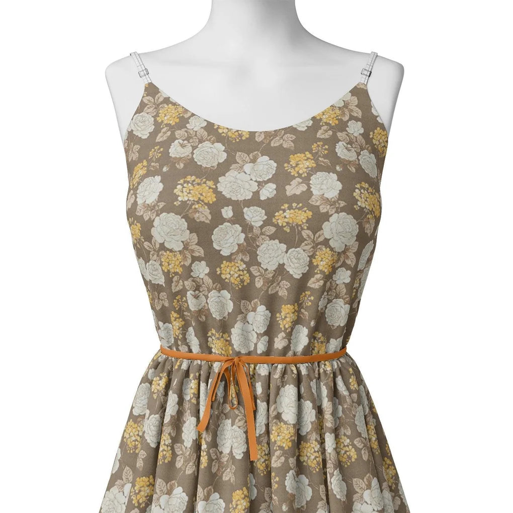 Beautiful Floral Vine Over Brown Base Digital Printed Fabric – pg 0 ma09110 110 beautiful floral vine over brown base digital printed fabric 2