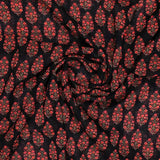 Red Floral Laying Over Black Digital Printed Fabric – pg 0 ma09632 110 red floral laying over black digital printed fabric 1