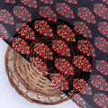 Red Floral Laying Over Black Digital Printed Fabric – pg 0 ma09632 110 red floral laying over black digital printed fabric 2