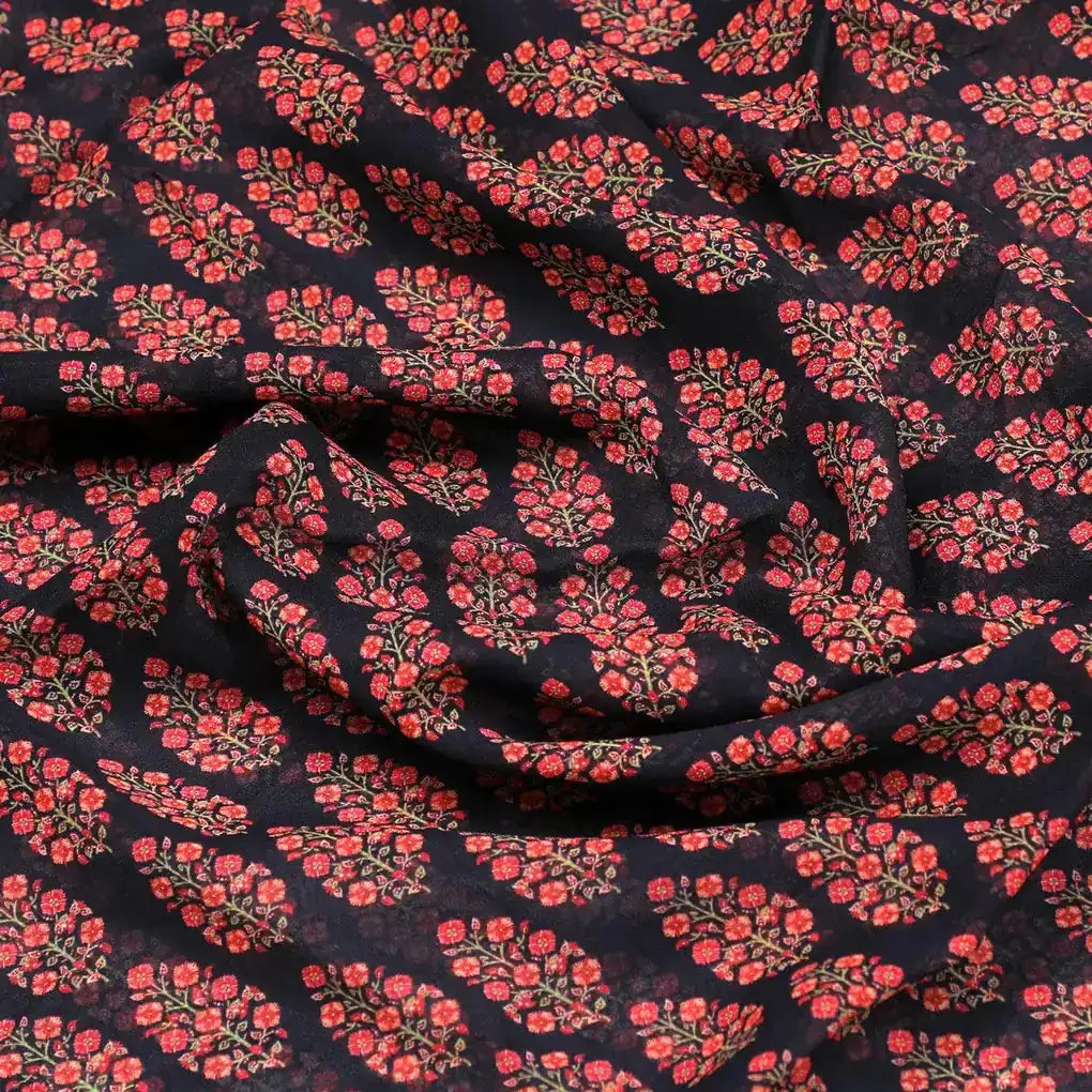 Red Floral Laying Over Black Digital Printed Fabric – pg 0 ma09632 110 red floral laying over black digital printed fabric 3