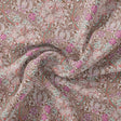 Festive Curve Design Pink Doted Flower Digital Printed Fabric - Pure Georgette – pg 0 ta 06000 110 festive curve design pink doted flower digital printed fabric pure georgette 1