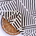 Attractive Black Strips With Bone Colour Digital Printed Fabric - Pure Georgette – pg 0 ta0078 110 attractive black strips with bone colour digital printed fabric pure georgette 2