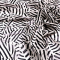 Attractive Black Strips With Bone Colour Digital Printed Fabric - Pure Georgette – pg 0 ta0078 110 attractive black strips with bone colour digital printed fabric pure georgette 3