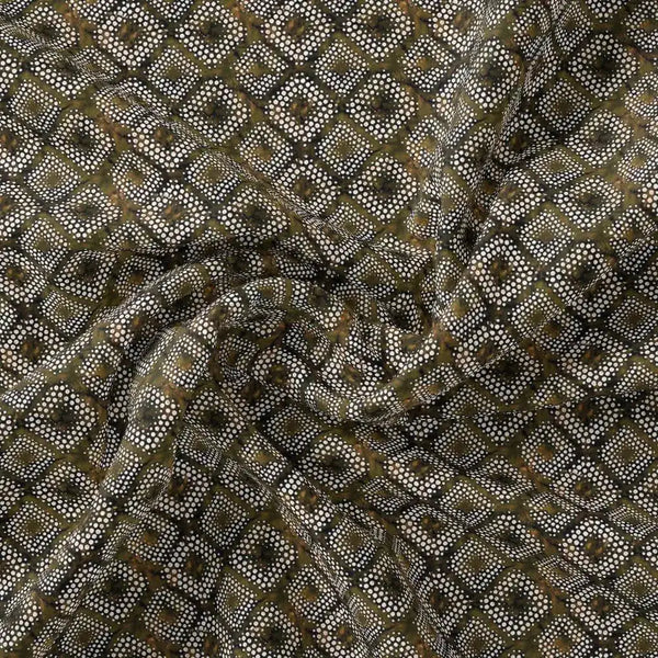 Beautiful Geometric Diamond Cut Glass Digital Printed Fabric - Pure Georgette – pg 0 ta0080 110 beautiful geometric diamond cut glass digital printed fabric pure georgette 1