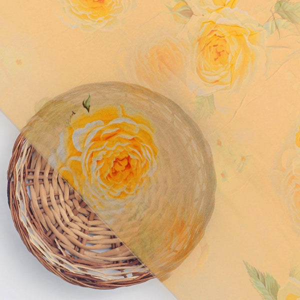 Yellow Floral Pure Georgette Printed Fabric – pg 0 ta010419 110 yellow floral pure georgette printed fabric 2 - alternate view