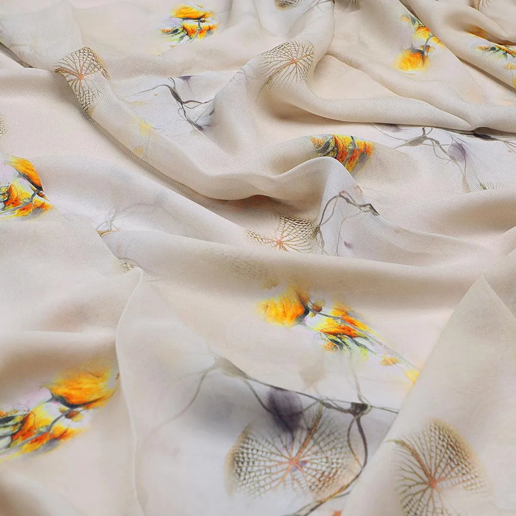Yellow Leaves Printed Pure Georgette Fabric – pg 0 ta010804p7 110 yellow leaves printed pure georgette fabric 3