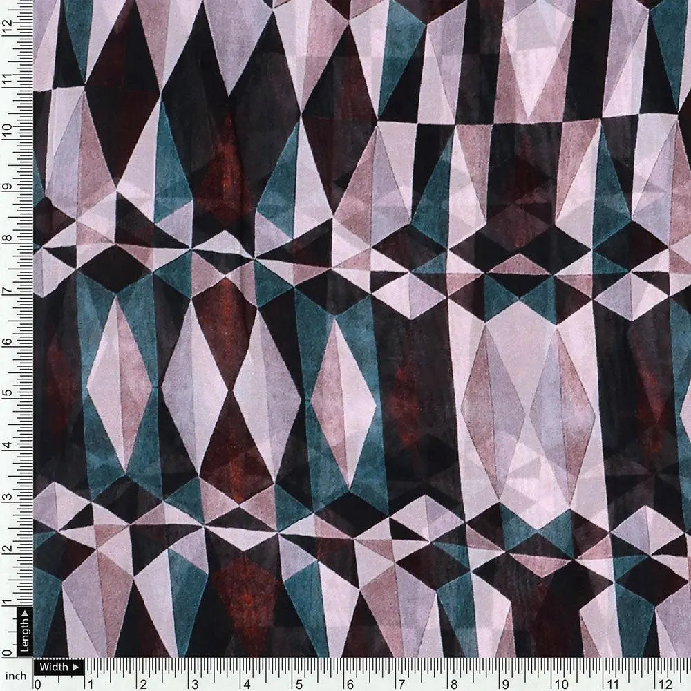Seamless Lattice Multicolour Repeat Digital Printed Fabric - Pure Georgette – pg 0 ta0109 110 seamless lattice multicolour repeat digital printed fabric pure georgette 4