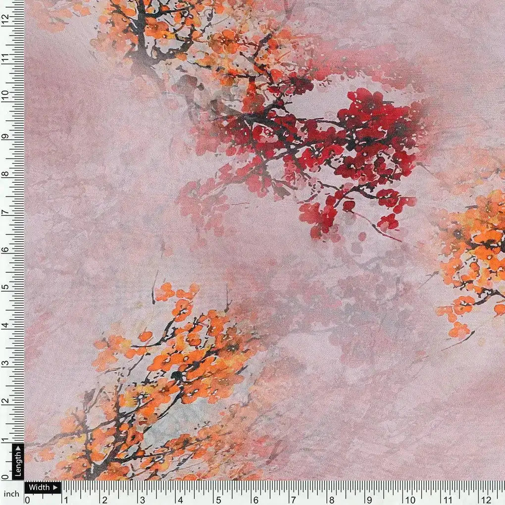 Misty Rose Leaves Printed Pure Georgette Fabric – pg 0 ta011242p2 110 misty rose leaves printed pure georgette fabric 4