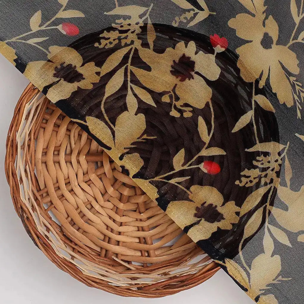 Green Leaves Printed Pure Georgette Fabric – pg 0 ta011291p1 110 green leaves printed pure georgette fabric 2