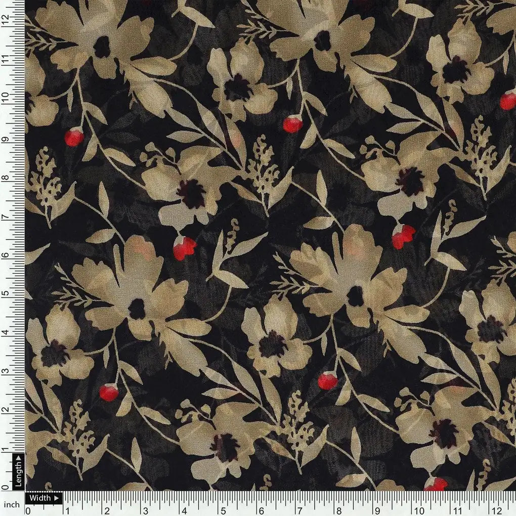 Green Leaves Printed Pure Georgette Fabric – pg 0 ta011291p1 110 green leaves printed pure georgette fabric 4