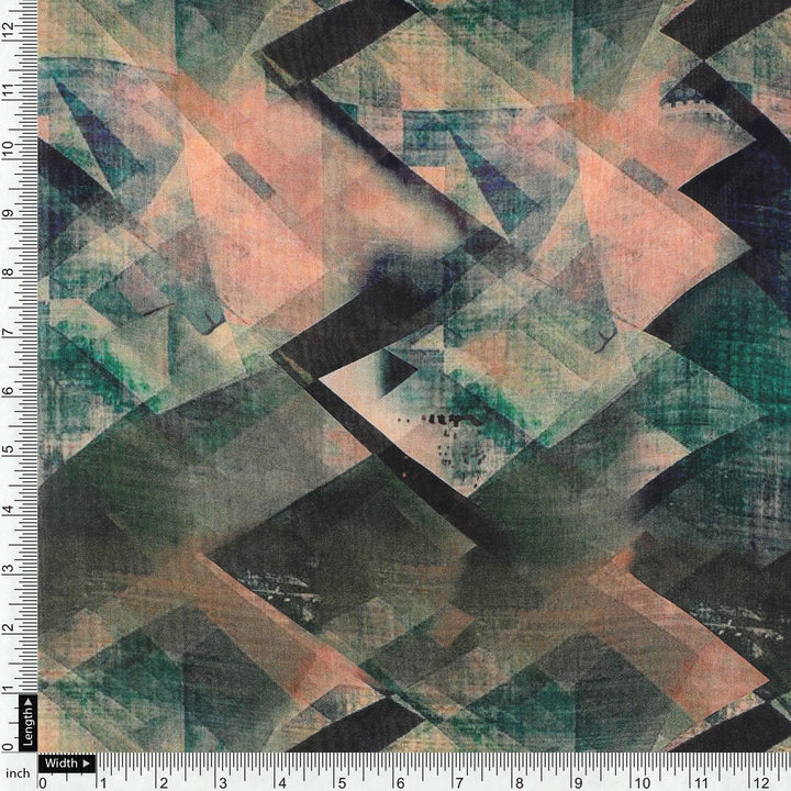 Houndstooth Pattern Digital Printed Fabric - FAB VOGUE Studio®
