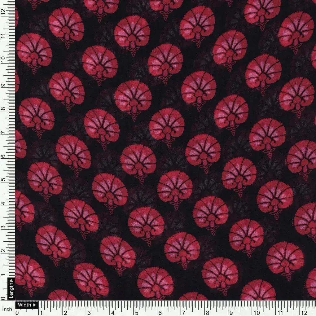 Beautiful Red Floral Over Dark Blue Base Printed Fabric – pg 0 ta01245 110 beautiful red floral over dark blue base printed fabric 4